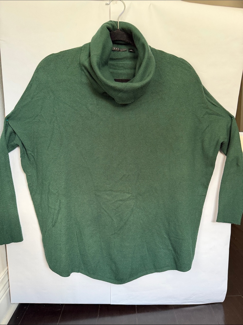 Cyrus Forest Green Cowl Neck Sweater